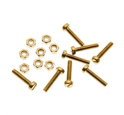 31010 8x 6BA C/HEAD BRASS NUTS/BOLTS