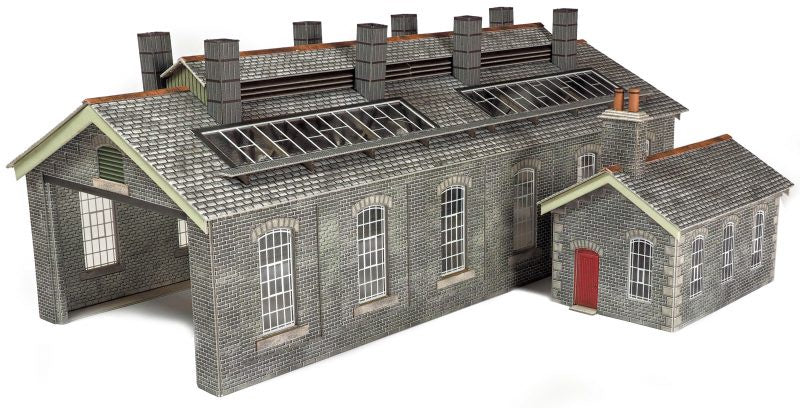 PO337 S.& C. Style Stone Engine Shed (Double Track)