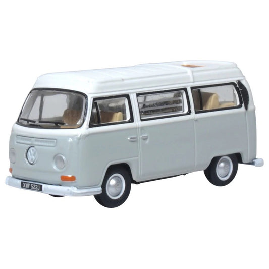 76VW032 - VW Bay Window Camper Silver Grey/White