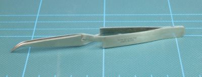 79056 4" CROSSLOCK TWEEZER CURVED