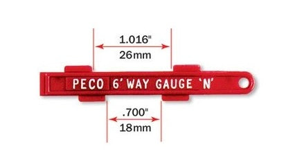 SL-336 - 6' Way Gauge (also gauges platform height) (N Gauge)