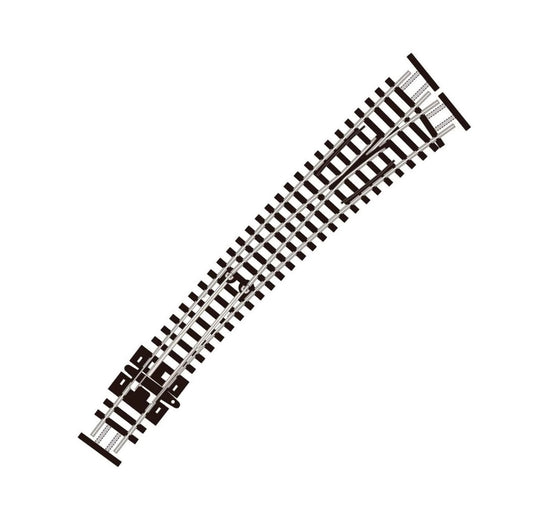 SL-E386F - Curved Turnout, Large Radius, R/H (N)