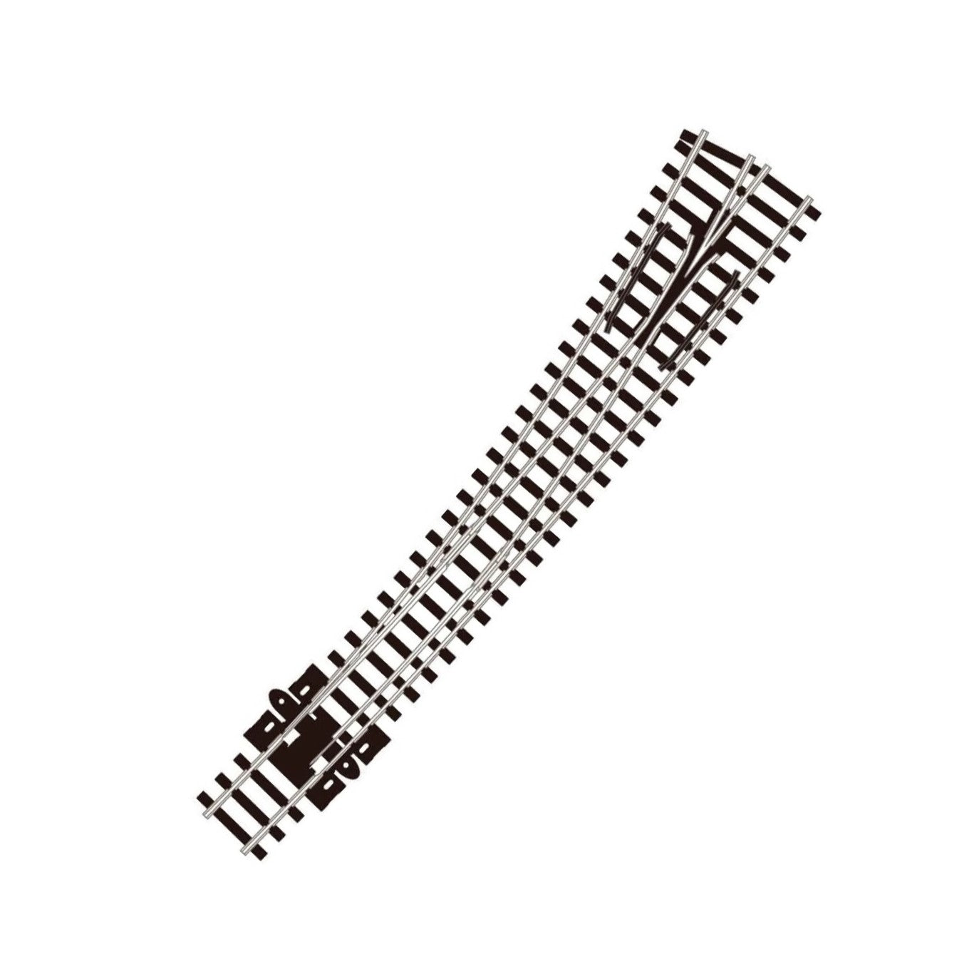 SL-E387 - Curved Turnout, Large Radius, L/H (N)