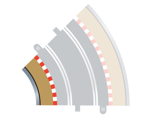 C8225 - Radius 2 Curve Inner Borders (45°) x4