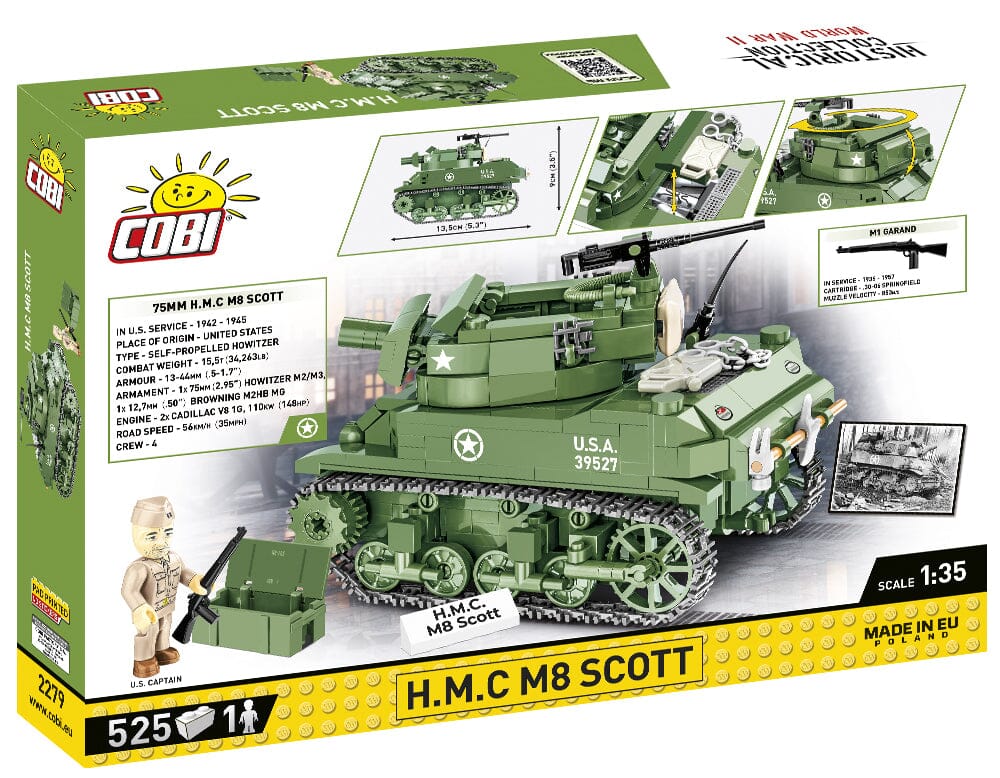 2279 - H.M.C M8 Scott (Tank) 1:35 Scale