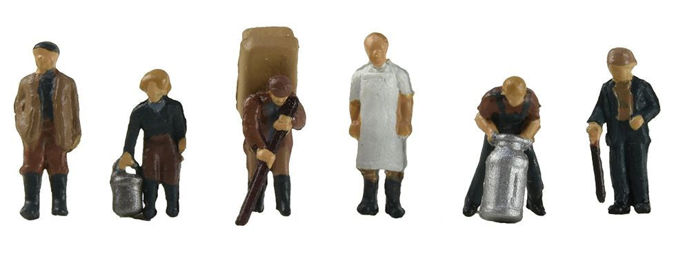 379-326 - Livestock Farming Figures, 1940/50s, 6pc (N)