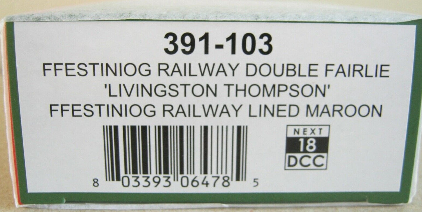 391-103 - Ffestiniog Railway Double Fairlie 'Livingston Thompson' (009)